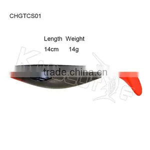 CHGTCS01 Factory Price Soft Fishing Tackle Shad Swimbait Trout Bass Pike Lures thumbnail-1