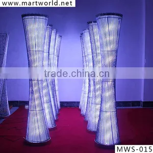 2016 Wedding Decoration LED Light Metal Wedding Pillar,wedding Walk Way Stand ,wedding Columns for Wedding Decoration(MWS-015) thumbnail-1