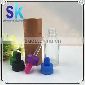 Paper Tube Packing30ml Glass e Liquid Dropper Bottle With Child Safety Cap Customize Tube thumbnail-4