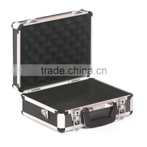 Crystal Aluminium Hard Camera Photography Flight Carry Case Storage Box Black thumbnail-2