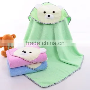 80x80cm Cartoon Baby Hooded Towel Bear thumbnail-3