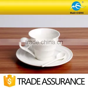 Small Ceramic Coffee Cup With Stripe for Restaurant thumbnail-1