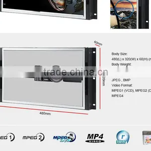 15 Inch Elevator Flexible Mount Open Frame Lcd Advertising Screen for Auto Loop Display thumbnail-6