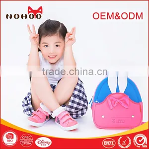 Kawaii Pink Rabbit Neoprene Waterproof Mini Kids School Bag Backpack Bags For Baby Girls thumbnail-2