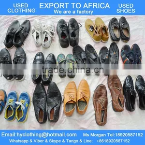 Used Shoes for Africa Cheap Ladies and Men's Leather Shoes Sports Shoes thumbnail-1