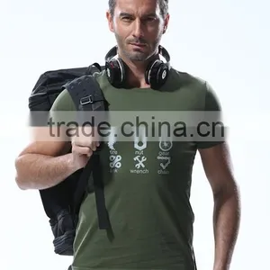 100% Polyester Dry Fit Fashion Short Sleeve Custom Mens Running t Shirt in Stock thumbnail-1