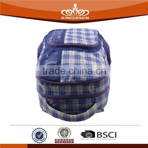 Trendy Plaid School Bags Backpack for Teens thumbnail-6