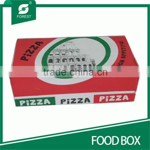 RECTANGLE COLORFUL PIZZA DELIVERY BOX CHEAP FOOD PACKING BOX thumbnail-1