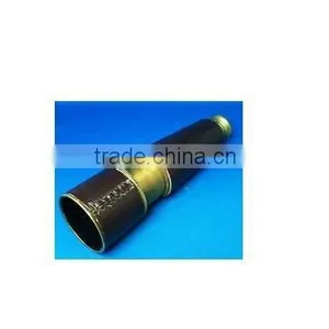 RARE ANTIQUE 3 DRAWER LEATHER WRAP TELESCOPE thumbnail-1