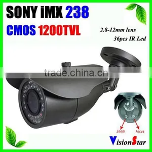 2.8-12MM Varifocal Lens OSD Menu Sony IMX238 1200TVL Super WDR High Quality Outdoor Video CCTV Camera thumbnail-1
