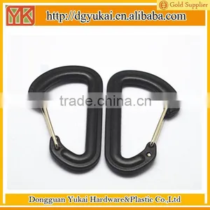 Yukai Pom Material Black Carabiner,plastic Carabiner With Wiregate thumbnail-3