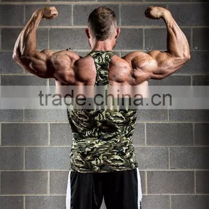 Camouflage Gym Singlet Y-back - Gym Shorts / Custom Printed Gym Single thumbnail-2
