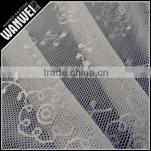 Order Flower Designer Elastic and Bright Nylon Spandex Lace Fabric for Fashion Dress and Skirts Hot Selling Wholesale thumbnail-1