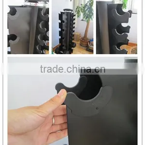 2015 New 16 Pairs Pro-Style Vertical Dumbbell Rack (1-10kg, 12.5-50kg Dumbbells) thumbnail-1
