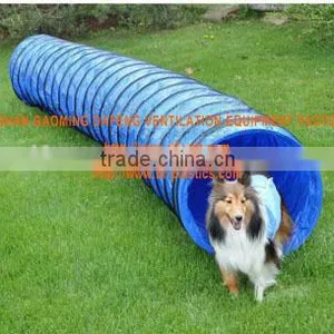 24" 600mm Blue Dog Training Agility and Play Tunnel With Bag thumbnail-1