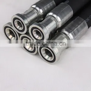 Black Smooth Durable Hydraulic Rubber Hose Automotive A/C Hose thumbnail-1