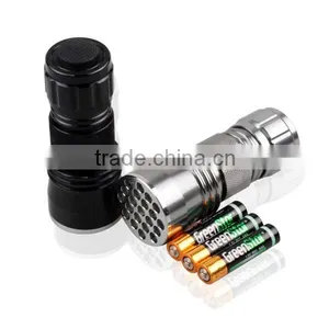380nm 21 LED UV Flashlight Reviews Mini Portable Black Light thumbnail-4