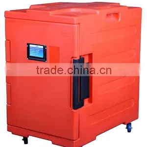 Font Loading Style Kitchen Food Warming Cabinet With Castors for Food Pan Transportation thumbnail-1