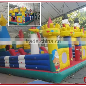 Inflatable Amusement Park, Inflatable Amusement Park With Slide thumbnail-1