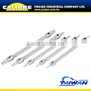 CALIBRE 5pc Torx Double Flexible Wrench Swivel Head Star Key Set thumbnail-1