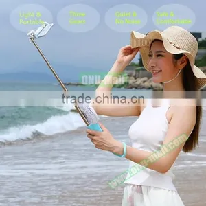 In Shop Now 2 in 1 Portable USB Cooling Fan Mini Fan Selfie Stick, Wired Selfie Stick thumbnail-1