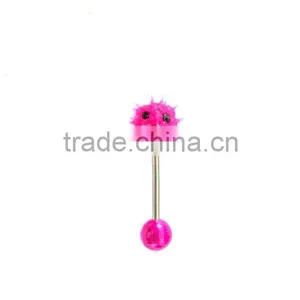 14G Silicone Tongue Rings Body Jewelry Piercing Factory thumbnail-1