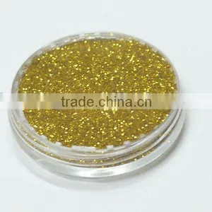 .004" Gold Color Solvent Resistance UV Resistance Glitter Powder thumbnail-1