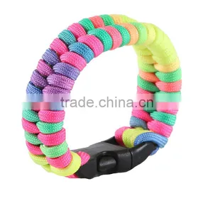 Rainbow Paracord Bracelet thumbnail-1