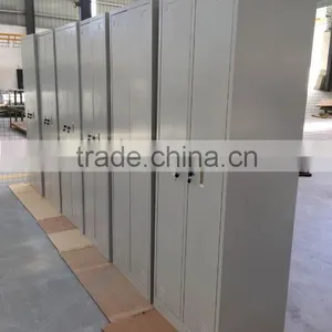 Factory Direct KD Structure Staff Locker 2 Door Steel Storage Wardrobe thumbnail-4
