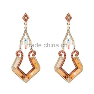 2016 Bohemia Style Zinc Alloy Lady Glod Long Earring thumbnail-1