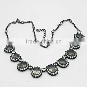 Fashion Hematite Plating With Crystal Jewelry Sets thumbnail-2