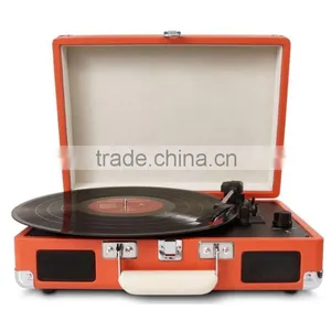 New High Quality Portable Suitcase Turntable Player Vinyl Records thumbnail-5