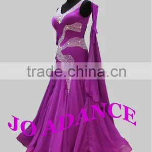 International Standard Dance Dance Competit Modern Dance Competition Dress Ballroom Dance Competition Dresses Dance Dress Tights thumbnail-5