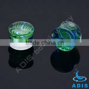 Fashion Large Gauge Ear Plugs Wholesale Glass Stretching Plug thumbnail-1