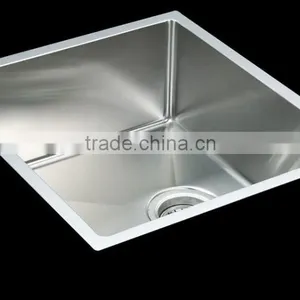 SUS304 Handmade Undermount Single Bowl Handmade Bar Sink Made in China thumbnail-2