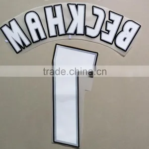Factory Direct Flock Soccer Jeresey Heat Transfer Printing Washable Fabric Stickers thumbnail-3