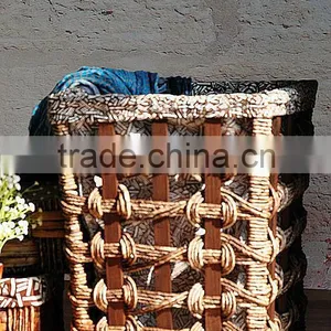 9 Hand Woven - Pastoral Style - Solid - Wooden Dirty Clothes Basket - Dirty Clothes Barrel - Storage Basket Basket thumbnail-2