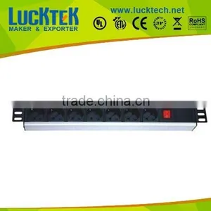 19" 1.0U 7 WAY Euro GERMANY PDU SOCKET thumbnail-1