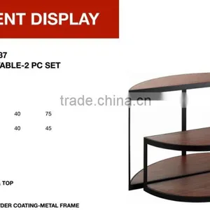 Combinable Metal Steel Frame Round Retail Display Table thumbnail-2
