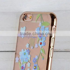 C&T Transparent Plating TPU Bling Rhinestone Cell Phone Case For IPhone 6s thumbnail-2