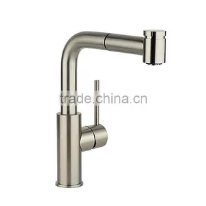 Brushed Nickel Commercial American Style Pull Out Kitchen Faucet 5876-BN thumbnail-1