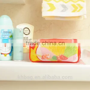 Wholesale Custom Clear Waterproof Stand-up Frosted Pvc Cosmetic Pouch With Plastic Zip thumbnail-1