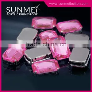 High Quality Flat Back Acrylic Rhinestone With Claws thumbnail-1