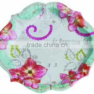 10" 400gsm Opp Lamination Printing Paper Plates thumbnail-2