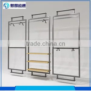 Wall Merchandise Display Rack Module Stainless Steel Adjustable Wall Shelves thumbnail-1