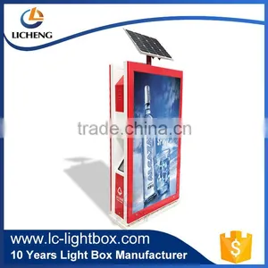 Lockable Aluminum Frame Waterproof Solar Light Box for Outside/outdoor ad thumbnail-1