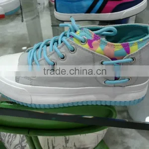 High Cut Vulcanized Shoes Wih Lace for Children2016 thumbnail-1