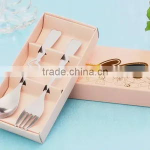 New Heart Shaped Stainless Steel Fork Spoon Wedding Fancy Gift Items thumbnail-1