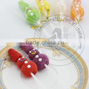 Gelatin Candy Snowman Gummy Lollipop, Jelly Lollipop thumbnail-3