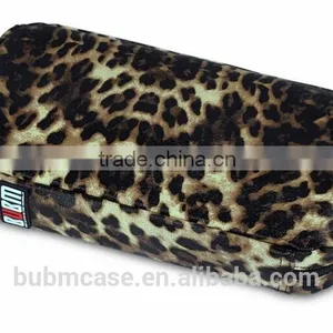 64 Capacity South American Leopard Grain PU Leather Cover CD DVD Bag CD DVD Storage Bag CD-ROM Package Car Disc Package thumbnail-2
